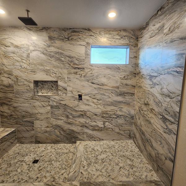 Shower installed by Tile Max Flooring