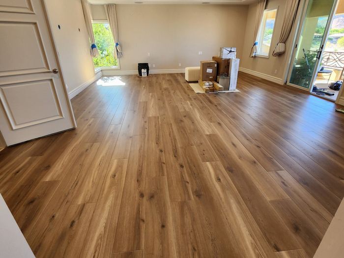 Plank flooring installed by Tile Max Flooring