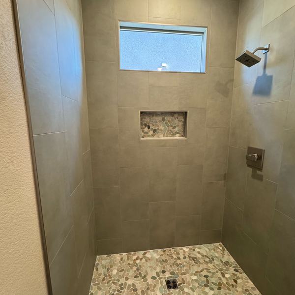 Shower installed by Tile Max Flooring